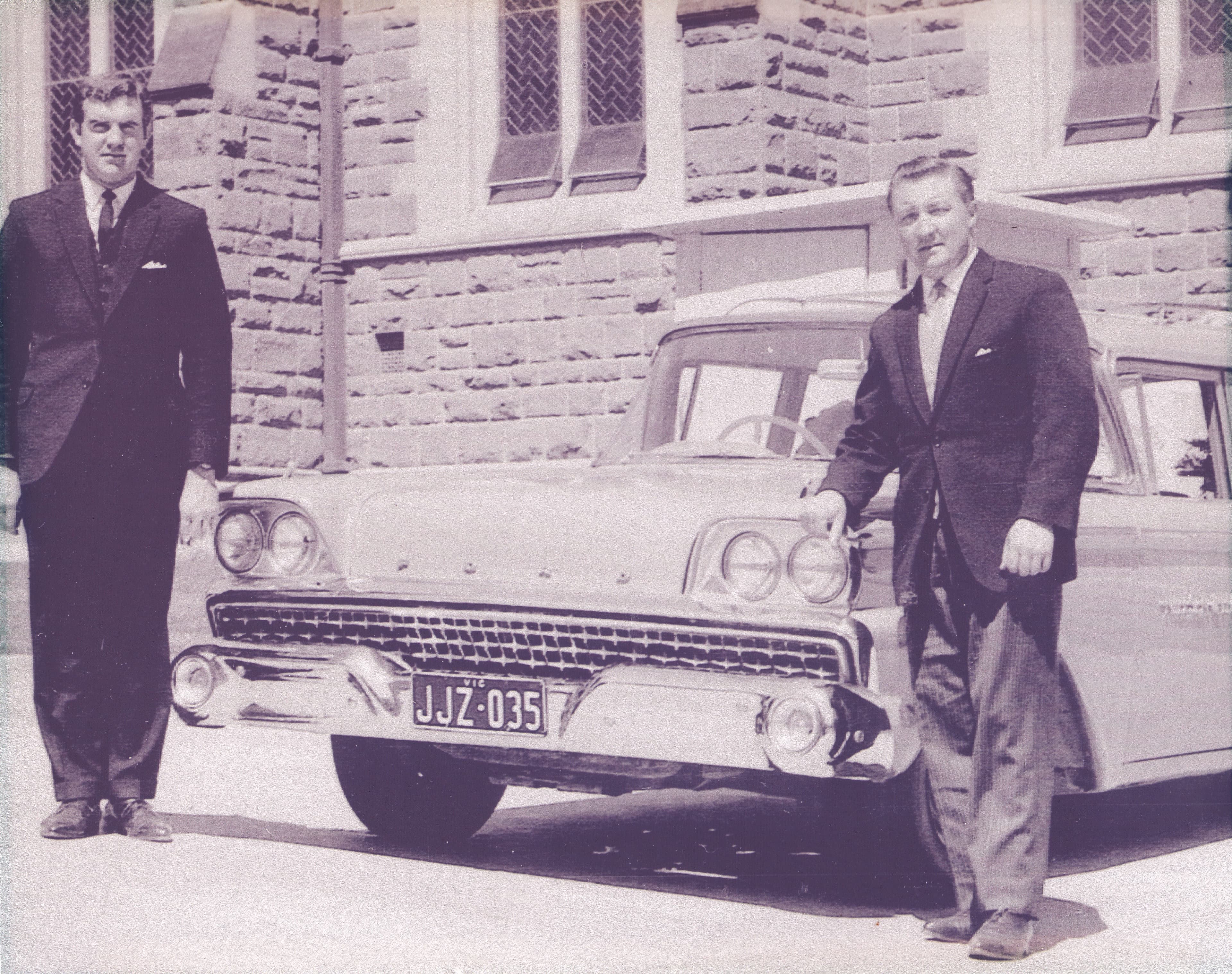 A Nielsen Funerals hearse, from the company's history