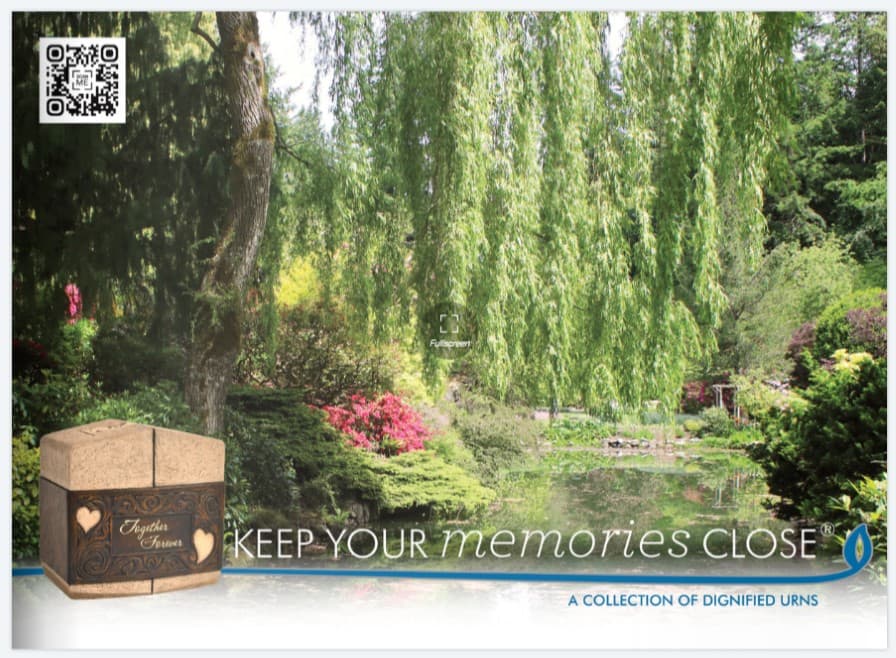 Nielsen Funerals cremation urn catalogue cover