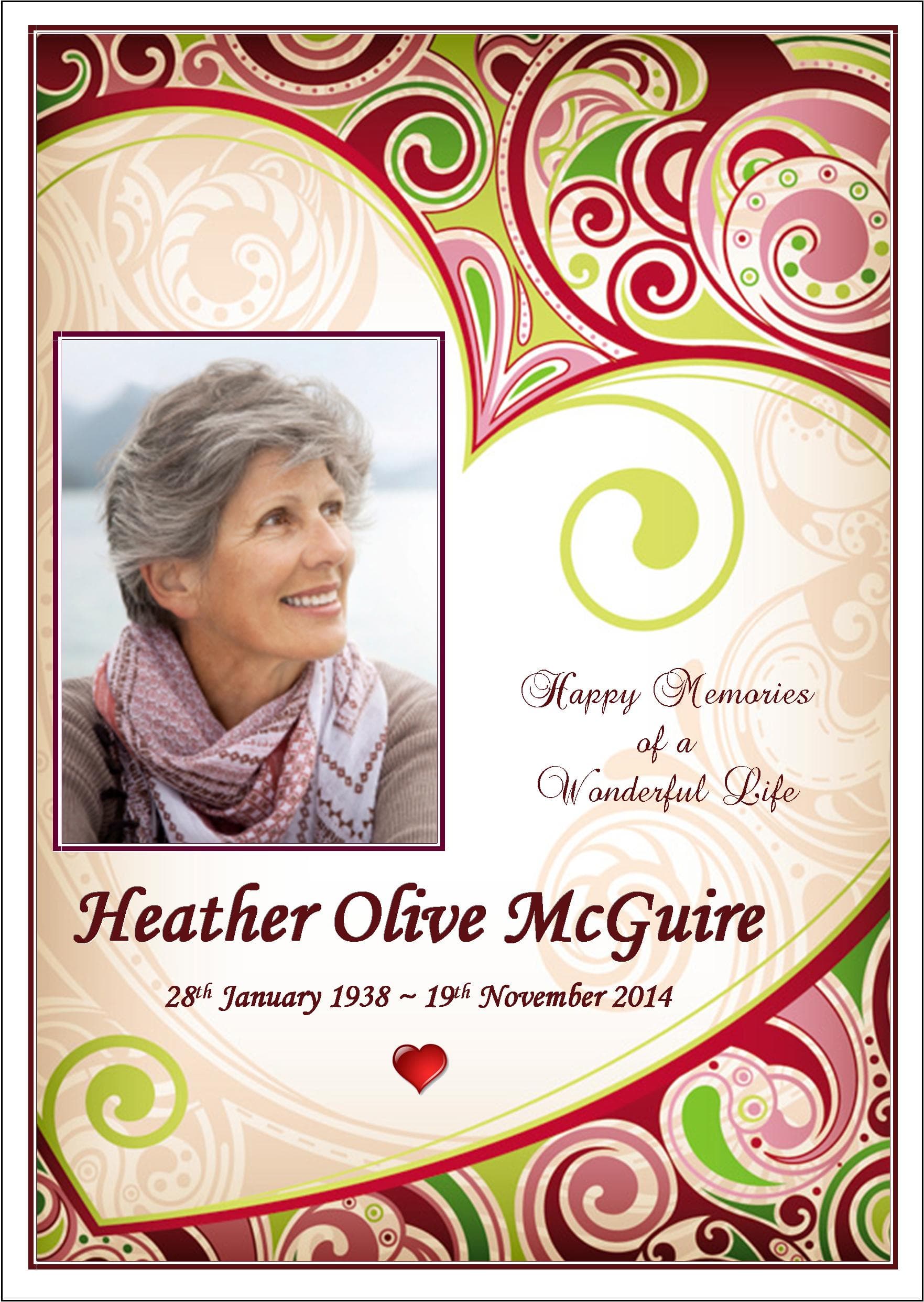 Bookmark keepsake card