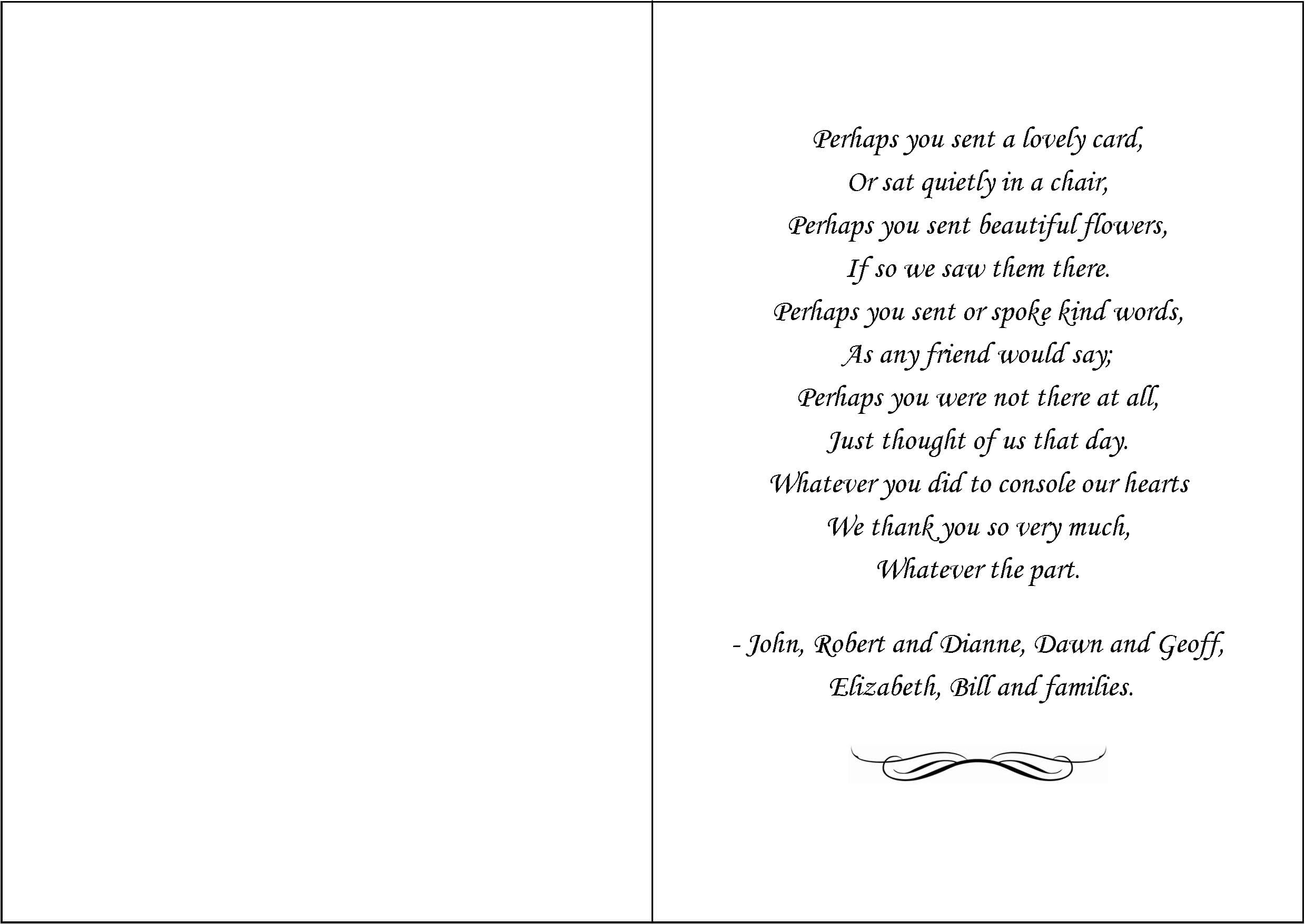 Keepsake card