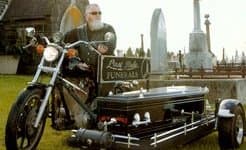 Harley Davidson hearse